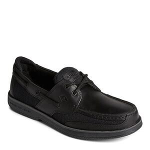 NWT Sperry Men's Surveyor 2 Eye Boat Shoe, Black-Size 10.5
